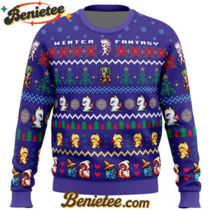 Winter Fantasy Final Fantasy Ugly Christmas Sweater