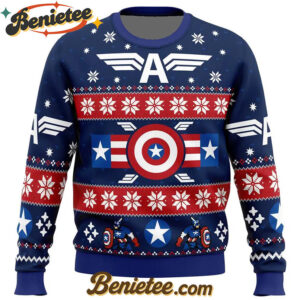 Winter Soldier Captain America Marvel Ugly Christmas Sweater