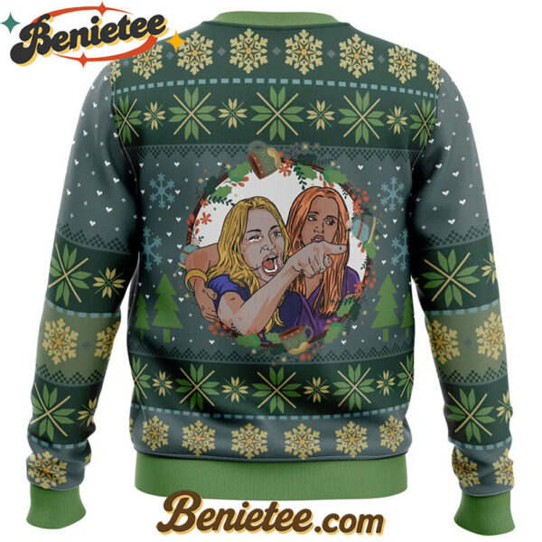 Woman Yelling at Cat Parody Ugly Christmas Sweater