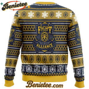 World Of Warcraft Fight for Alliance Ugly Christmas Sweater