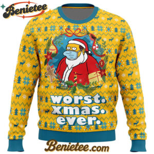 Worst Christmas Ever Simpsons Ugly Christmas Sweater