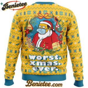Worst Christmas Ever Simpsons Ugly Christmas Sweater