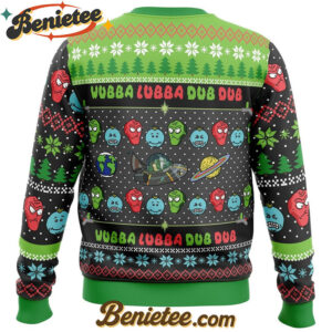 Wubba Lubba Rick and Morty Ugly Christmas Sweater