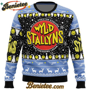 Wyld Stallyns Bill & Ted's Excellent Adventure Ugly Christmas Sweater