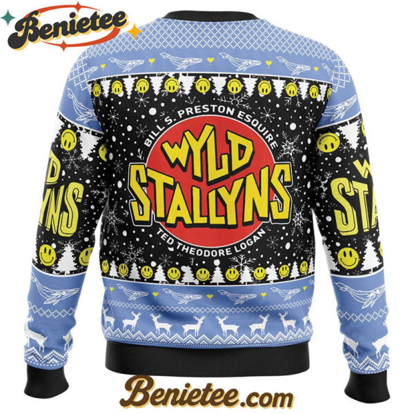 Wyld Stallyns Bill & Ted's Excellent Adventure Ugly Christmas Sweater