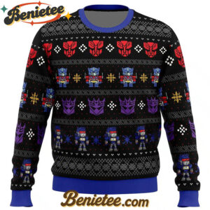 Xmas in Disguise Transformers Ugly Christmas Sweater