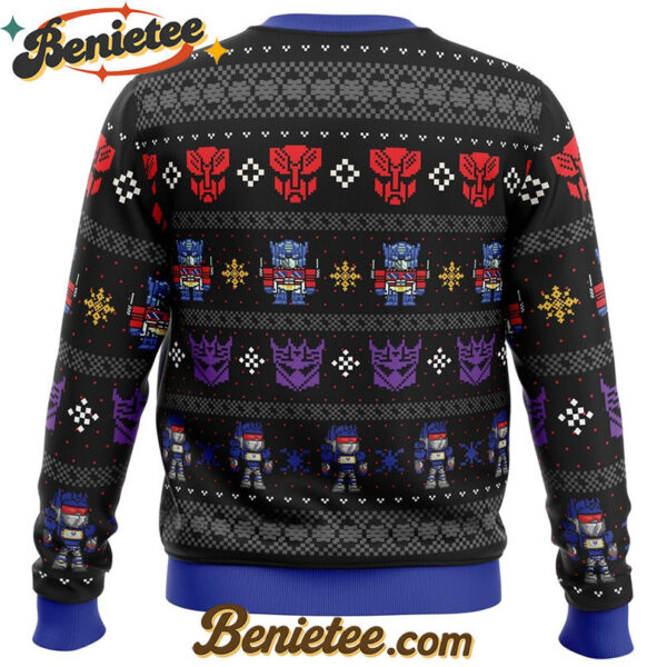 Xmas in Disguise Transformers Ugly Christmas Sweater