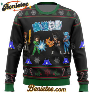 YUYU HAKUSHO Ghost Fighter Characters Ugly Christmas Sweater