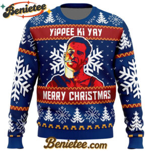 Yippee Ki Yay Die Hard Ugly Christmas Sweater
