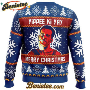 Yippee Ki Yay Die Hard Ugly Christmas Sweater