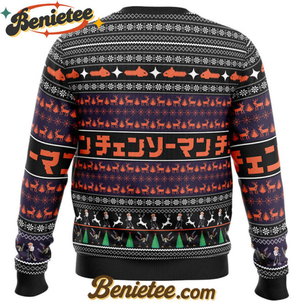 You Make It Feel Like Christmas Chainsaw Man Ugly Christmas Sweater