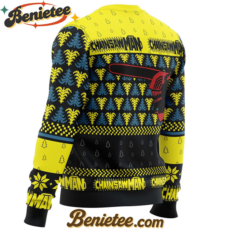 You Make It Fell Like Christmas Chainsaw Man Ugly Christmas Sweater