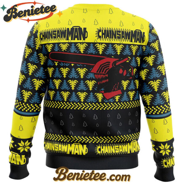 You Make It Fell Like Christmas Chainsaw Man Ugly Christmas Sweater
