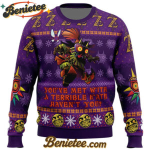You Met With a Terrible Fate Zelda Ugly Christmas Sweater