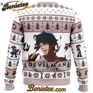 You Were Expecting Dio But It Was I, Fudo Devilman Crybaby Ugly Christmas Sweater