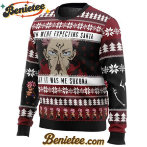 You Were Expecting Santa Sukuna Jujutsu Kaisen Ugly Christmas Sweater