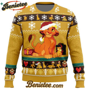 Young Simba The Lion King Ugly Christmas Sweater