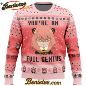 You're An Evil Genius Spy X Family Ugly Christmas Sweater