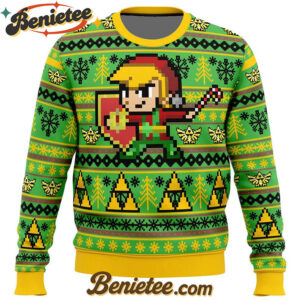 Zelda Holiday Link Ugly Christmas Sweater