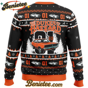 Zero One The Duke of Hazzard Ugly Christmas Sweater