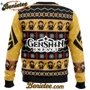 Zhongli Genshin Impact Ugly Christmas Sweater