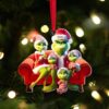 Custom Grinch Family Ornament 2025, Funny Christmas Ornament, Personalized Family Christmas Ornament, Grinchmas Family Xmas Tree Decor