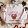 Embroidered Minnie Gingerbread Sweatshirt, Disney Christmas Baking Sweater, Disneyland Holiday Cookie Shirt, Disney Family Christmas Tee