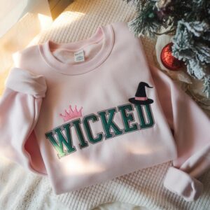 Embroidered Wicked Sweatshirt, Defying Gravity Shirt, Wicked Sweatshirt,Elphaba Glinda Embroidered Sweatshirt, Wicked Musical Movie Fan Gift