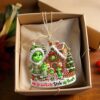 Personalized Grinch Monster Family Ornament, Funny Acrylic Holiday Decor, Custom Name Family Gift