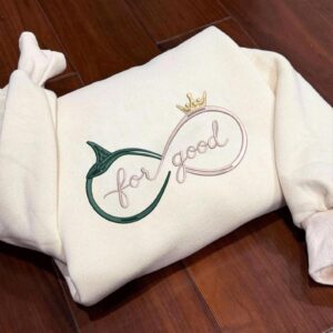 Embroidered Wicked Sweatshirt, Defying Gravity Shirt, Wicked Sweatshirt,Elphaba Glinda Embroidered Sweatshirt, Wicked Musical Movie Fan Gift