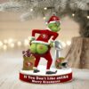 Funny Grinchmas Acrylic Ornament, Personalized Xmas Decor