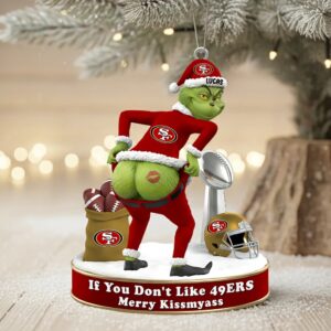 Funny Grinchmas Acrylic Ornament, Personalized Xmas Decor