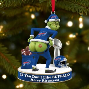 Grinch Funny Grinchmas Acrylic Ornament, Personalized Grinch Xmas Decor