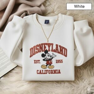 Embroidered Disneyland EST 1955 Sweatshirt, Disneyland Family Christmas Shirt, Mickey And Friends Shirt, Disneyland Trip Shirt,Disney Group