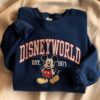 Disney World Embroidered Sweatshirt, Mickey Mouse EST 1971 Sweater, Vintage Disney Tee, Disney Trip Shirt, Walt Disney World Shirt