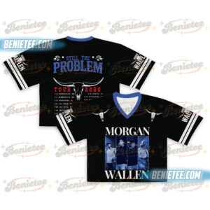 Custom Morgan Wallen Still The Problem Tour 2026 Crotop Mesh Football, Morgan Wallen Country Music Crotop Mesh Football