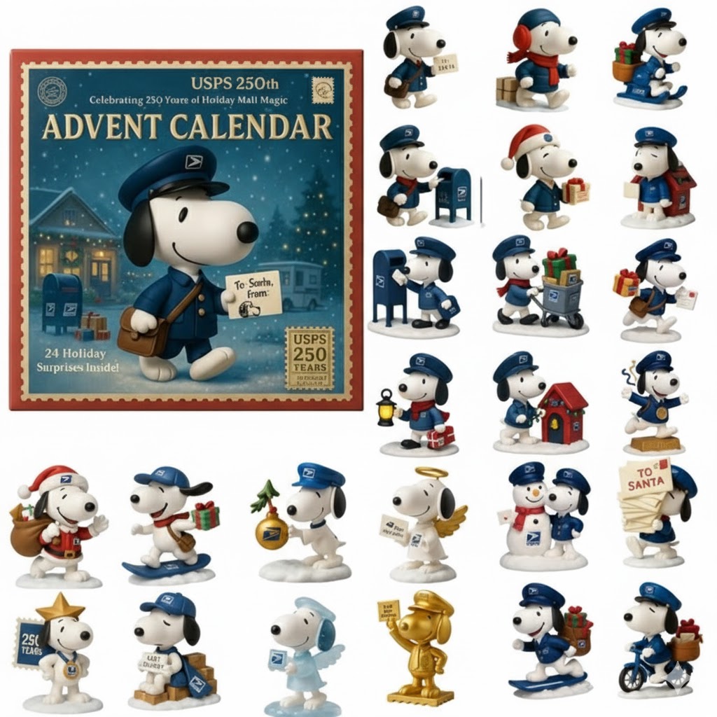 Snoopy USPS Advent Calendar 2025