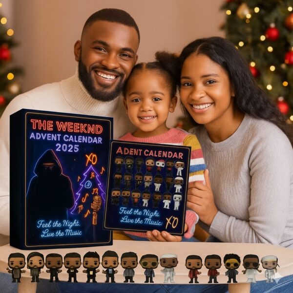The Weeknd Advent Calendar,Christmas Countdown Advent Calendar Gift Box with 24 Acrylic Ornaments