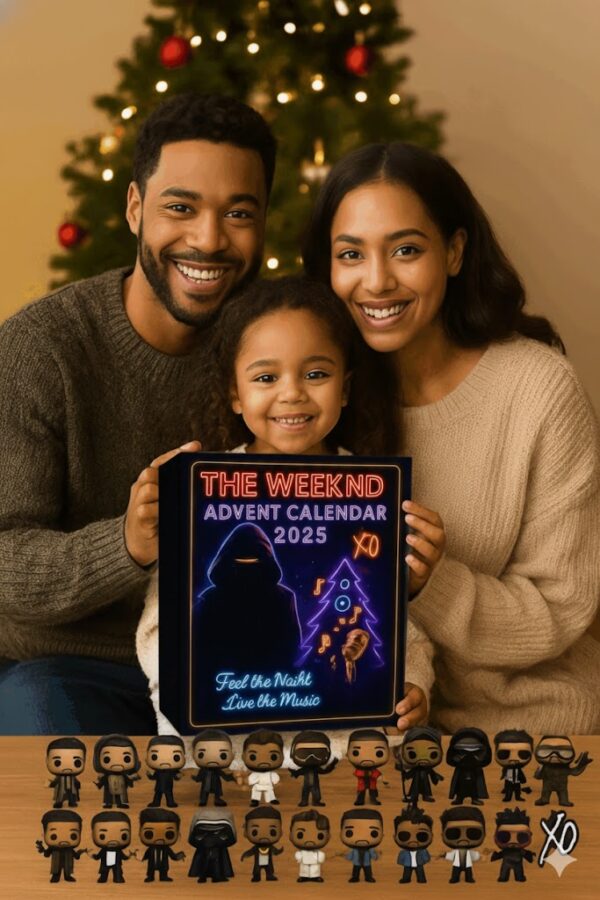 The Weeknd Advent Calendar,Christmas Countdown Advent Calendar Gift Box with 24 Acrylic Ornaments