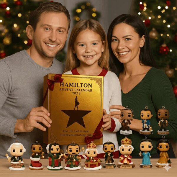 Hamilton Advent Calendar 2025, 24-Day Christmas Countdown, Musical Collectible Ornaments, Broadway Gift for Fans & Holiday Decor