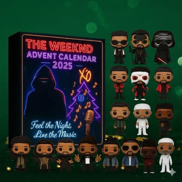The Weeknd Advent Calendar,Christmas Countdown Advent Calendar Gift Box with 24 Acrylic Ornaments
