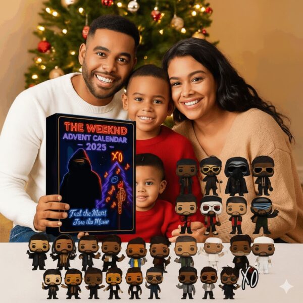 The Weeknd Advent Calendar,Christmas Countdown Advent Calendar Gift Box with 24 Acrylic Ornaments