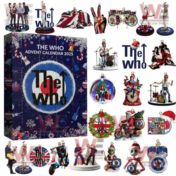 The Who Advent Calendar 2025, Christmas Countdown Advent Calendar Gift Box with 24 Acrylic Ornaments