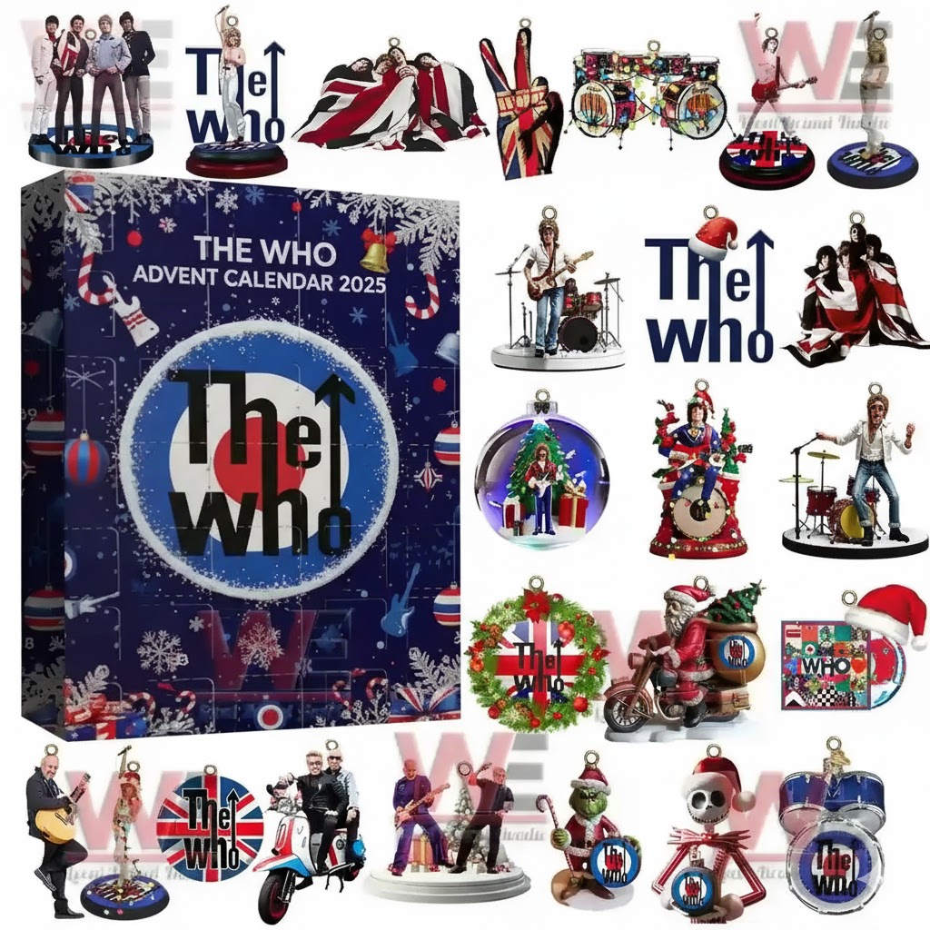 The Who Advent Calendar 2025, Christmas Countdown Advent Calendar Gift Box with 24 Acrylic Ornaments