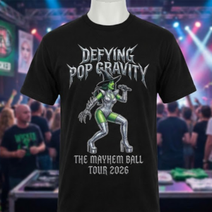 Wicked Elphaba Defying Pop Gravity Mayhem Tour Tee