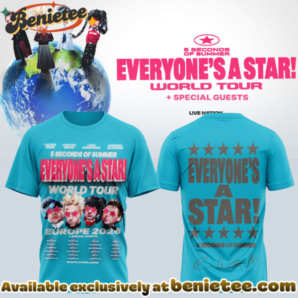 5SOS EVERYONES A STAR World Tour EUROPE Shirt