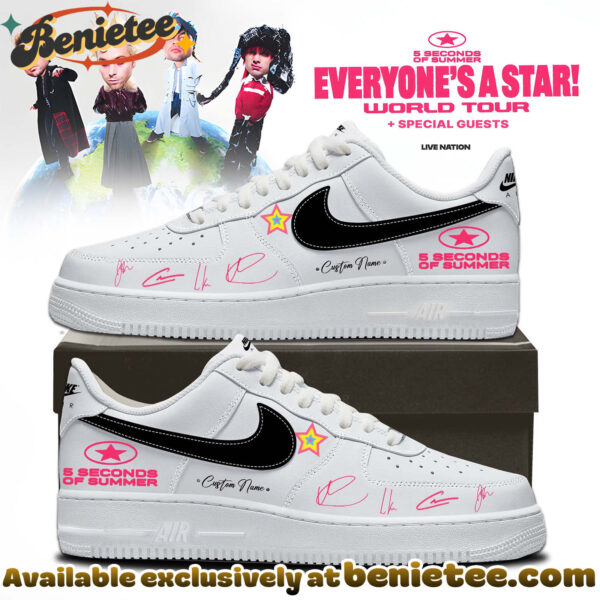 5SOS EVERYONES A STAR World Tour Shoes Air Force 1 - Ver 2