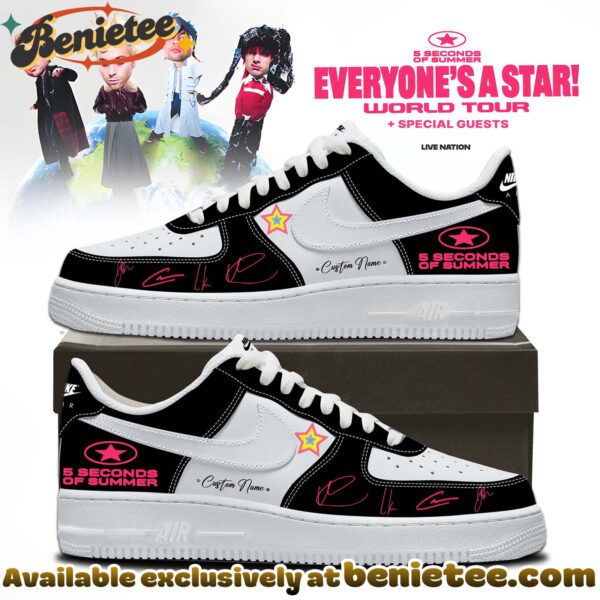 5SOS EVERYONES A STAR World Tour Shoes Air Force 1 - Ver 3