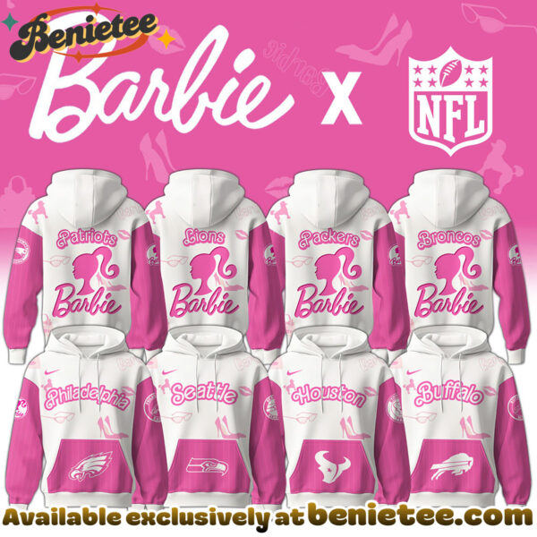 ALL TEAM NFL x Barbie Hoodie Limited Edition - Selling Out Fast Hoodie, Sweatshirt, T-shirt