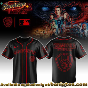 All Team MLB Brewers Special Stranger Things Limited Edition Jersey